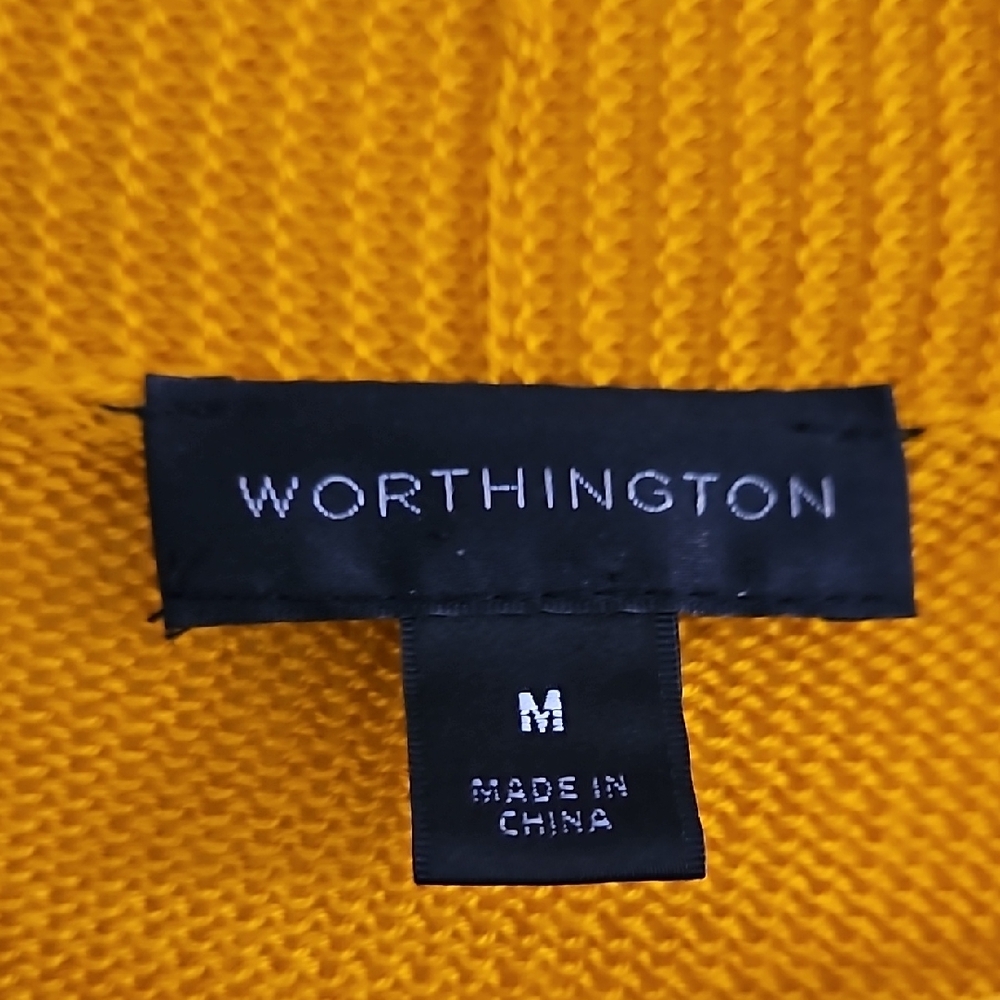 Mustard Yellow Cardigan Sweater - Picture 2 of 4